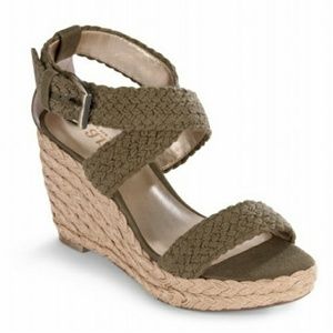 ANA Loretta Wedges Woven Espadrilles